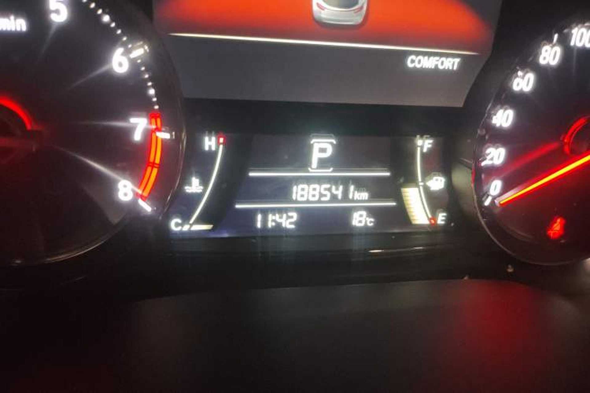 Used Honda Avancier 2017 370TURBO 2WD Luxury Edition Odometer Close Up