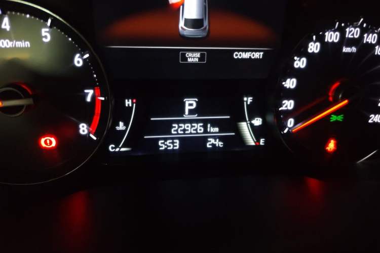 Used Honda Avancier 2017 370TURBO 2WD Luxury Edition Odometer Close Up