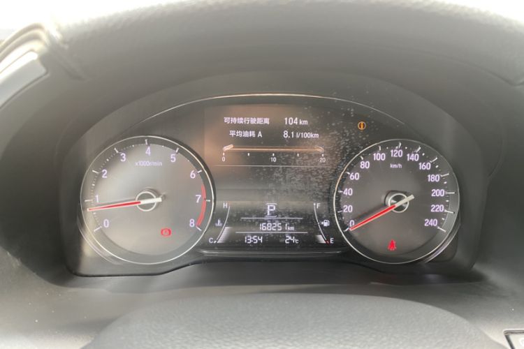 Used Honda Avancier 2017 240TURBO Two-Wheel Drive Elite Edition Odometer Close Up