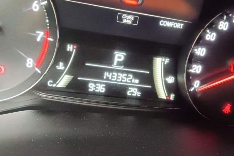 Used Honda Avancier 2017 370TURBO Four-Wheel Drive Prestige Edition Odometer Close Up