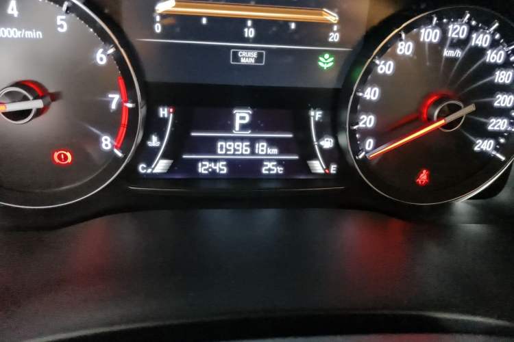 Used Honda Avancier 2017 240TURBO Two-Wheel Drive Luxury Edition Odometer Close Up