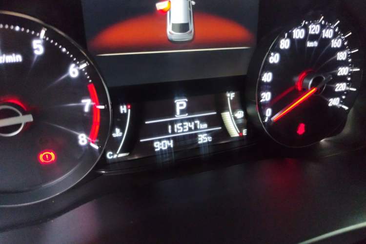 Used Honda Avancier 2017 240TURBO Two-Wheel Drive Elite Edition Odometer Close Up