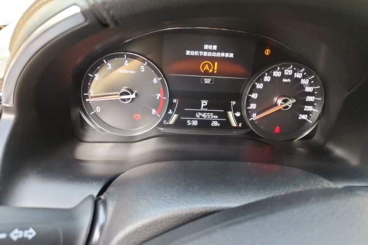 Used Honda Avancier 2017 240TURBO Two-Wheel Drive Premium Edition Odometer Close Up