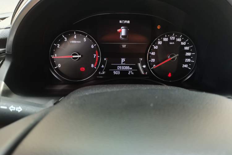 Used Honda Avancier 2017 240TURBO Two-Wheel Drive Luxury Edition Odometer Close Up