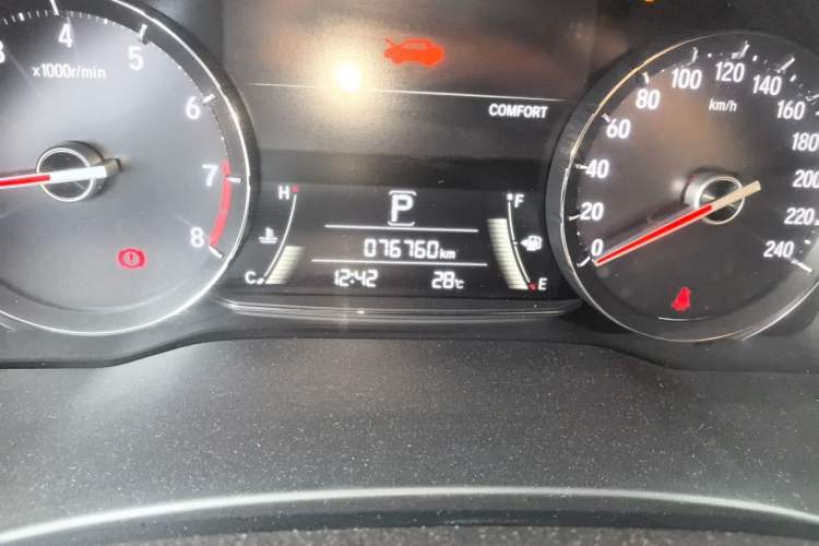 Used Honda Avancier 2017 370TURBO Four-Wheel Drive Supreme Edition Odometer Close Up