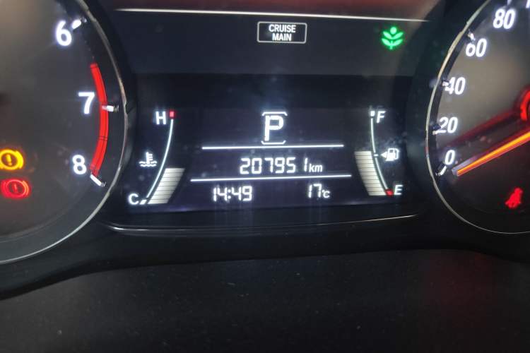 Used Honda Avancier 2017 240TURBO Two-Wheel Drive Luxury Edition Odometer Close Up