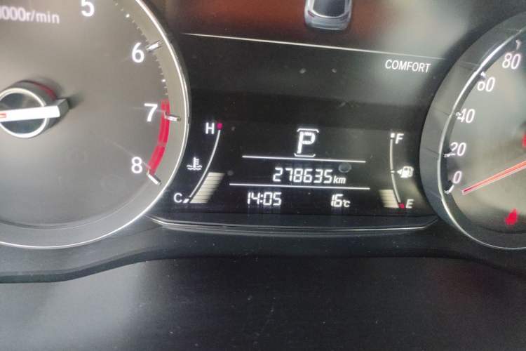Used Honda Avancier 2017 370TURBO Four-Wheel Drive Prestige Edition Odometer Close Up