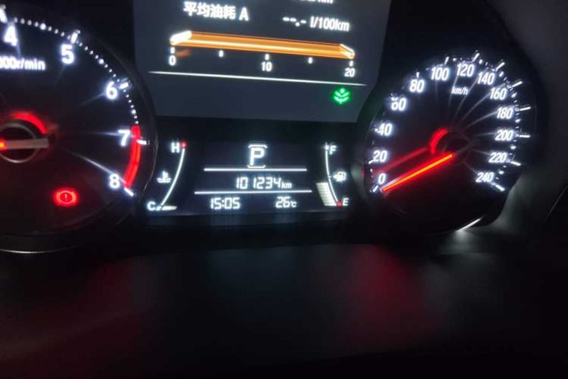 Used Honda Avancier 2017 370TURBO Four-Wheel Drive Prestige Edition Odometer Close Up