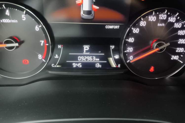 Used Honda Avancier 2017 370TURBO Four-Wheel Drive Prestige Edition Odometer Close Up