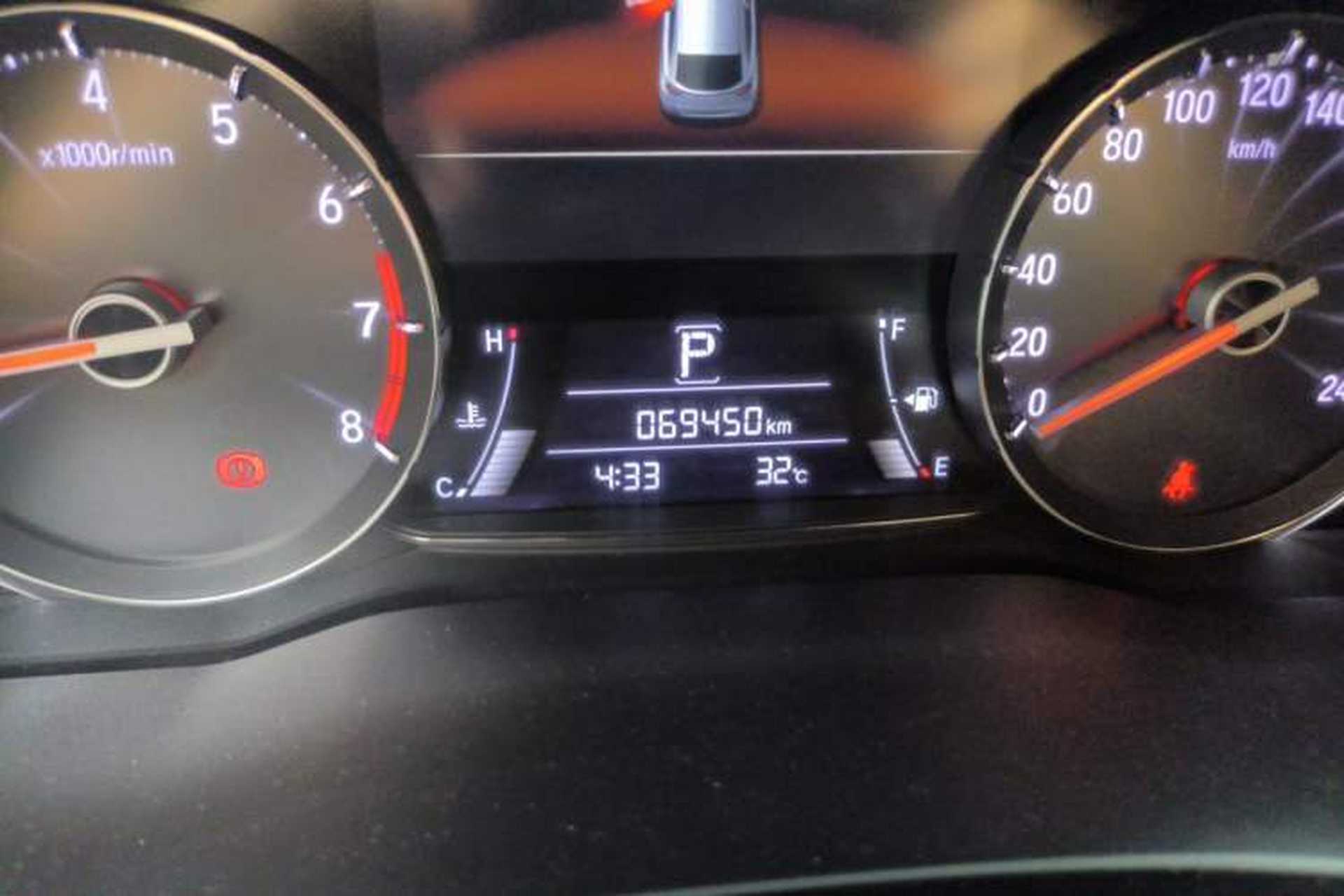 Used Honda Avancier 2017 240TURBO Two-Wheel Drive Luxury Edition Odometer Close Up