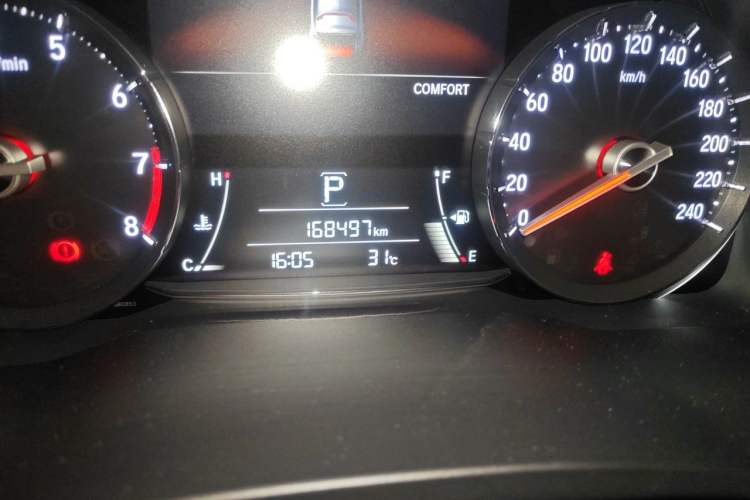 Used Honda Avancier 2017 370TURBO Four-Wheel Drive Supreme Edition Odometer Close Up