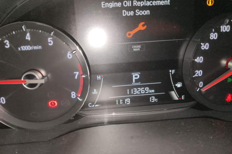 Used Honda Avancier 2017 240TURBO Two-Wheel Drive Premium Edition Odometer Close Up