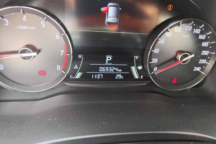 Used Honda Avancier 2017 240TURBO Two-Wheel Drive Premium Edition Odometer Close Up