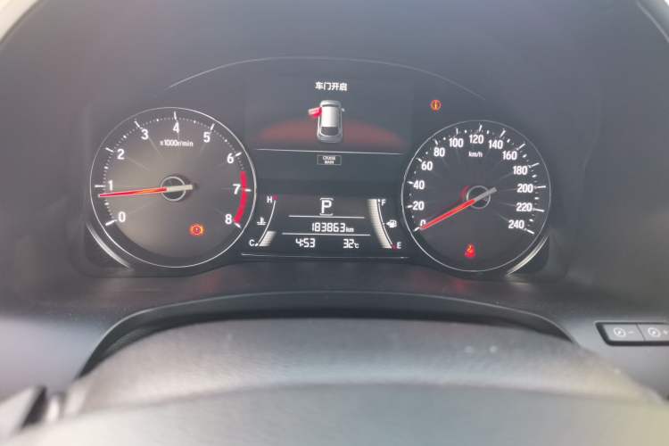 Used Honda Avancier 2017 240TURBO Two-Wheel Drive Premium Edition Odometer Close Up