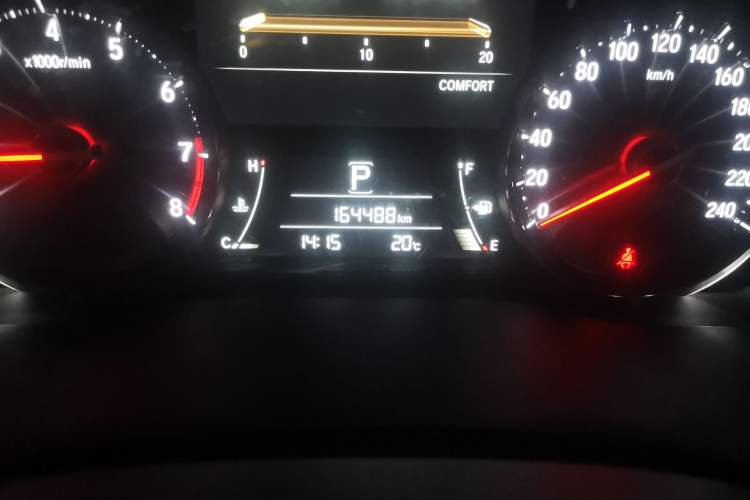 Used Honda Avancier 2017 370TURBO Four-Wheel Drive Prestige Edition Odometer Close Up