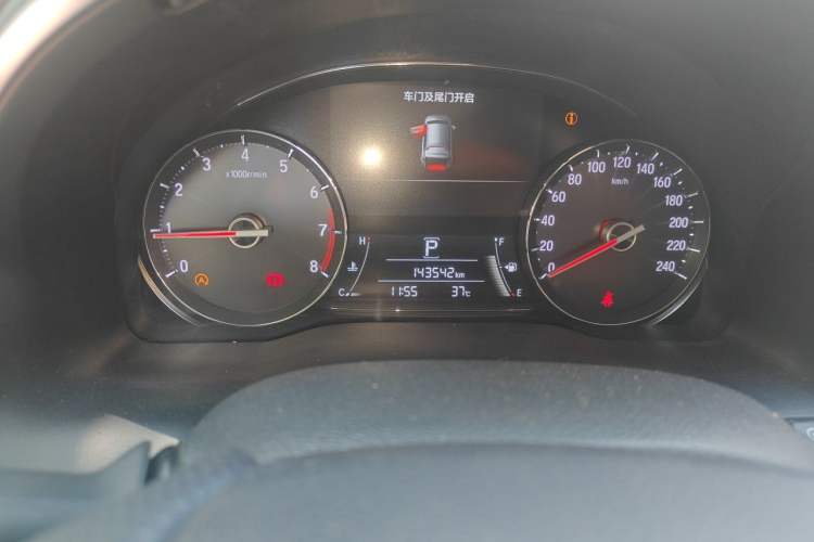 Used Honda Avancier 2017 240TURBO Two-Wheel Drive Luxury Edition Odometer Close Up