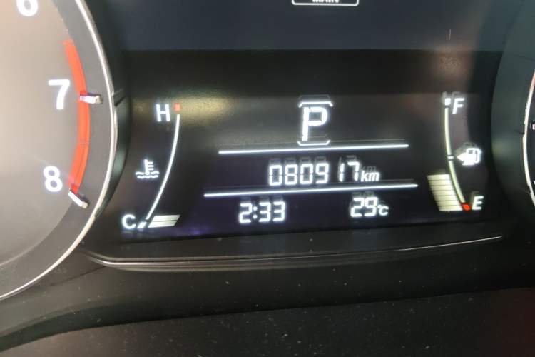 Used Honda Avancier 2017 240TURBO Two-Wheel Drive Luxury Edition Odometer Close Up