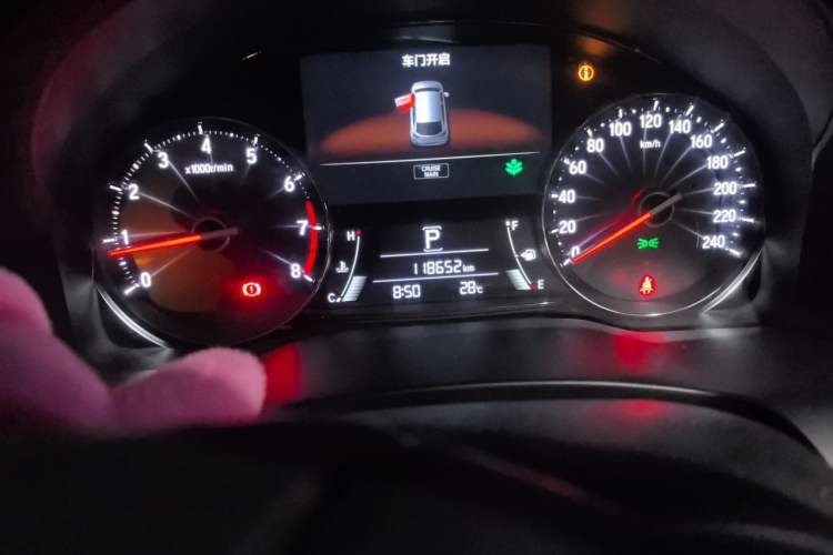 Used Honda Avancier 2017 240TURBO Two-Wheel Drive Elite Edition Odometer Close Up