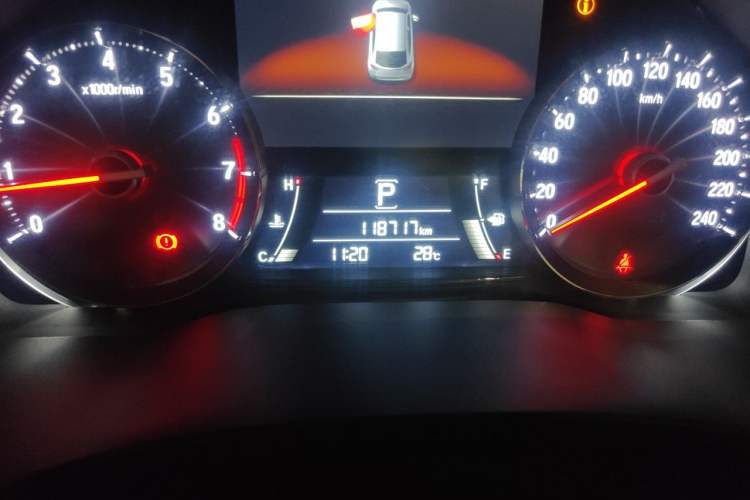 Used Honda Avancier 2017 240TURBO Two-Wheel Drive Premium Edition Odometer Close Up