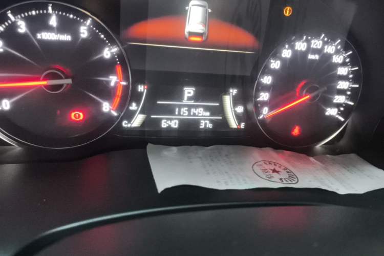 Used Honda Avancier 2017 240TURBO Two-Wheel Drive Elite Edition Odometer Close Up