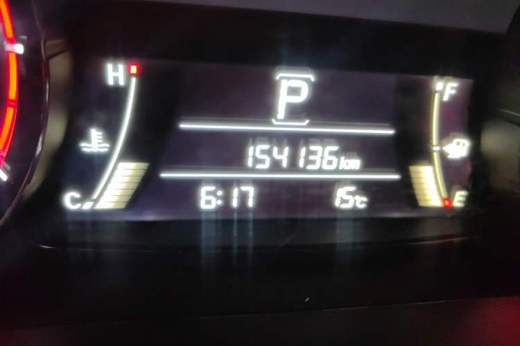 Used Honda Avancier 2017 240TURBO Two-Wheel Drive Luxury Edition Odometer Close Up