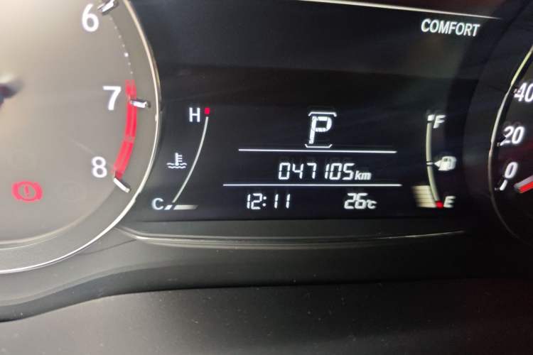 Used Honda Avancier 2017 370TURBO Four-Wheel Drive Prestige Edition Odometer Close Up