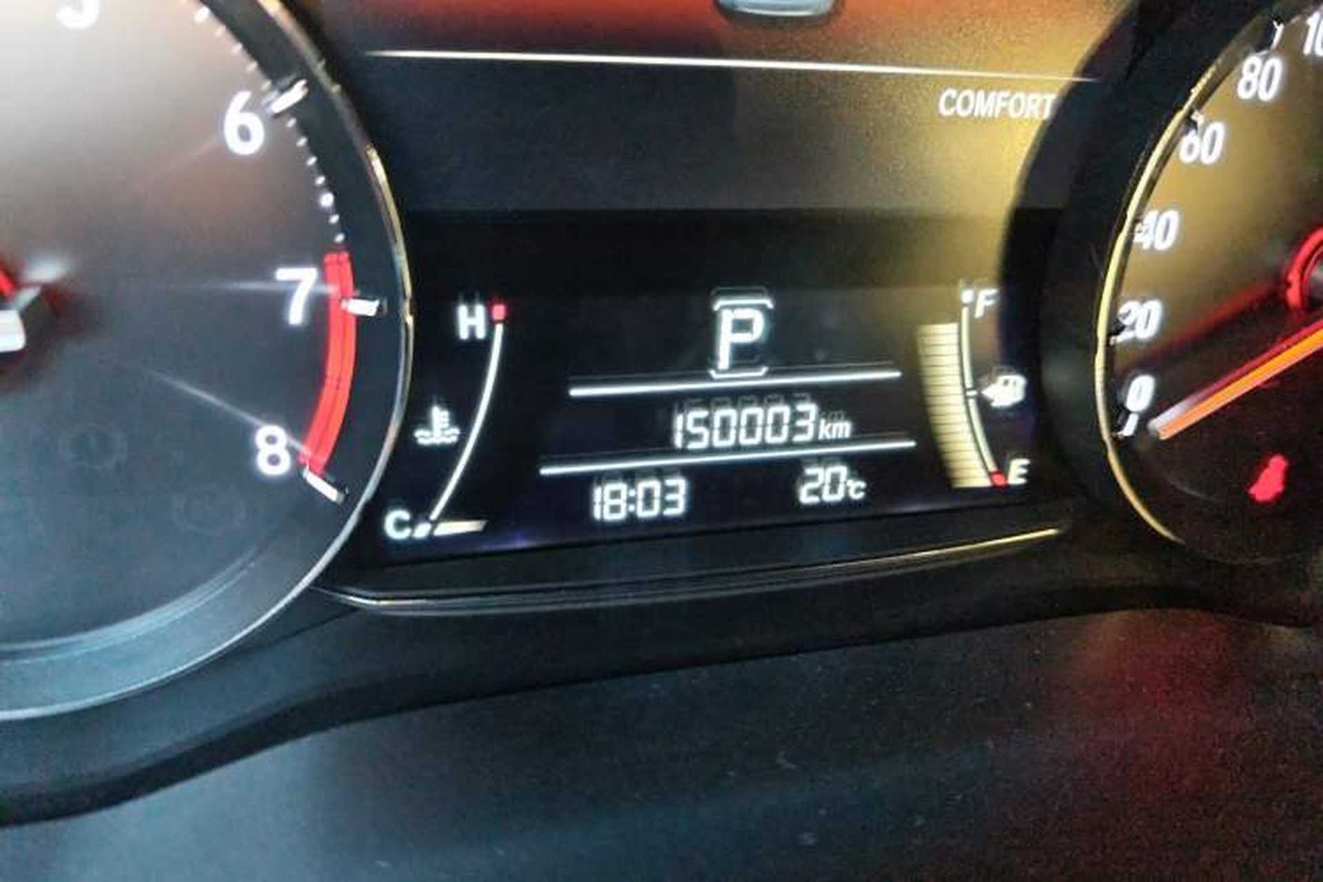 Used Honda Avancier 2017 370TURBO Four-Wheel Drive Prestige Edition Odometer Close Up