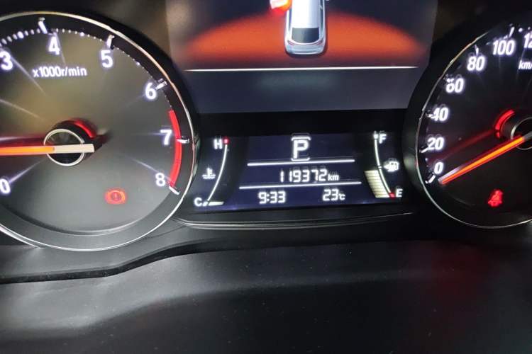 Used Honda Avancier 2019 240TURBO Two-Wheel Drive Luxury Edition Odometer Close Up