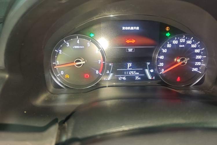 Used Honda Avancier 2019 240TURBO Two-Wheel Drive Luxury Edition Odometer Close Up