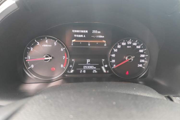 Used Honda Avancier 2019 240TURBO Two-Wheel Drive Premium Edition Odometer Close Up