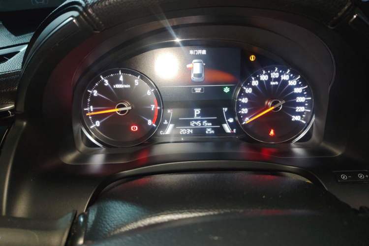 Used Honda Avancier 2019 240TURBO Two-Wheel Drive Elite Edition Odometer Close Up