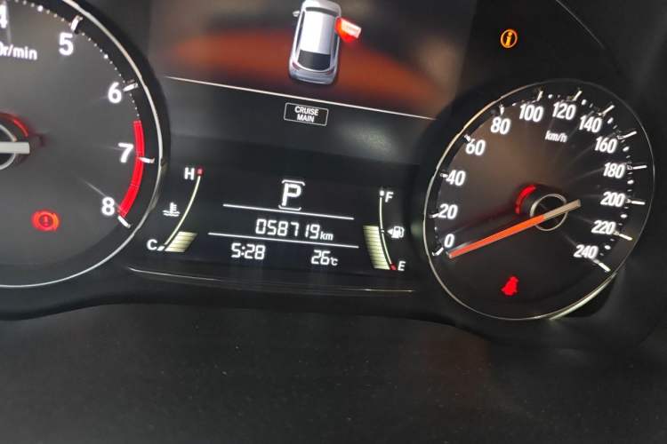 Used Honda Avancier 2019 240TURBO Two-Wheel Drive Comfort Version Odometer Close Up