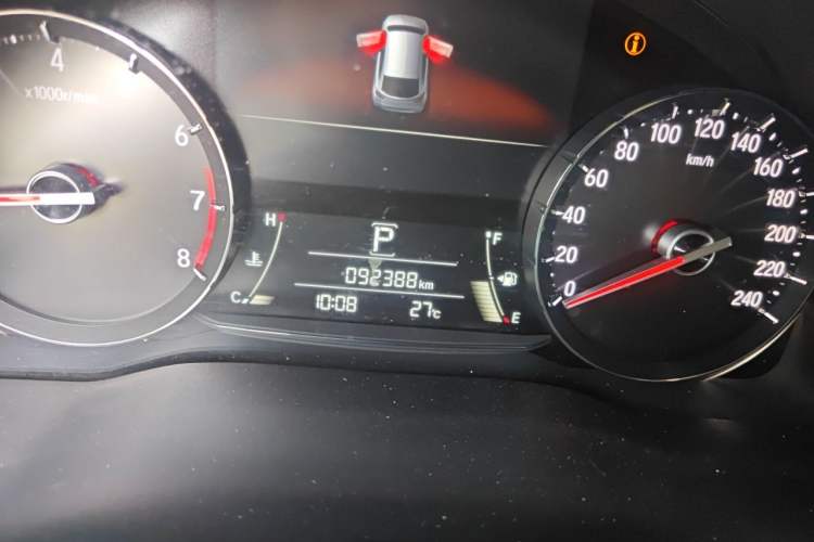Used Honda Avancier 2019 240TURBO Two-Wheel Drive Luxury Edition Odometer Close Up