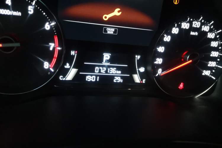 Used Honda Avancier 2019 240TURBO Two-Wheel Drive Comfort Version Odometer Close Up