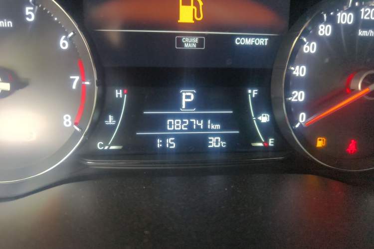 Used Honda Avancier 2020 240TURBO Front-Wheel Drive Smart Edition Odometer Close Up
