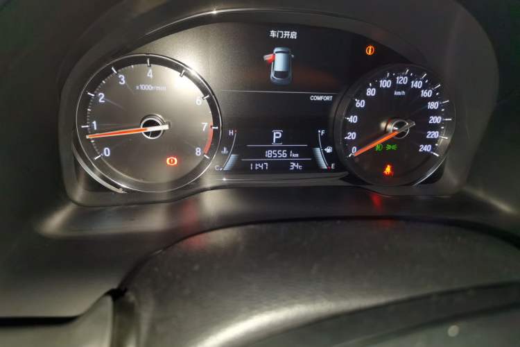 Used Honda Avancier 2020 370TURBO Four-Wheel Drive Premium Edition Odometer Close Up