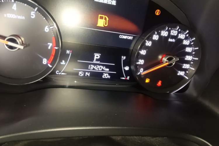 Used Honda Avancier 2020 240TURBO Two-Wheel Drive Comfort Edition Odometer Close Up