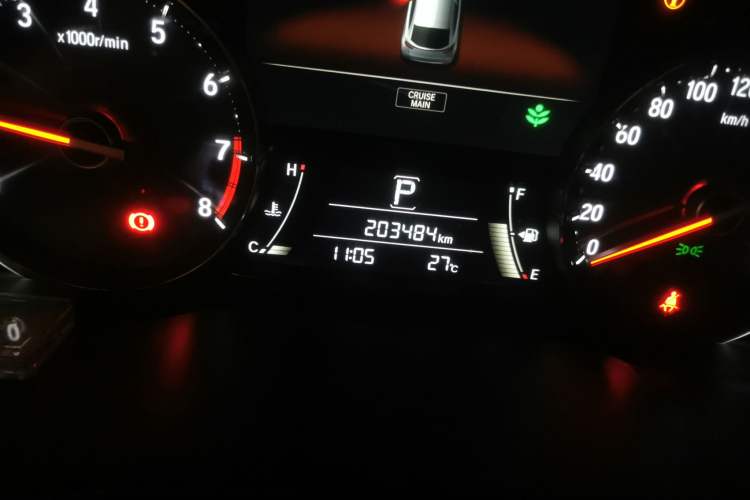 Used Honda Avancier 2020 370TURBO Four-Wheel Drive Premium Edition Odometer Close Up