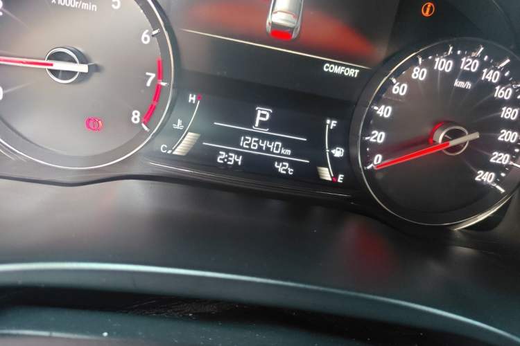 Used Honda Avancier 2020 240TURBO Two-Wheel Drive Comfort Edition Odometer Close Up