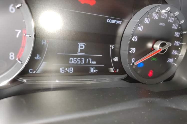 Used Honda Avancier 2020 370TURBO Four-Wheel Drive Supreme Edition Odometer Close Up