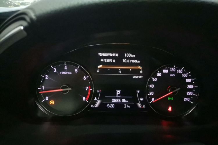 Used Honda Avancier 2020 370TURBO Four-Wheel Drive Premium Edition Odometer Close Up