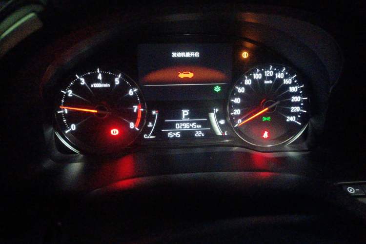 Used Honda Avancier 2020 370TURBO Two-Wheel Drive Luxury Edition Odometer Close Up