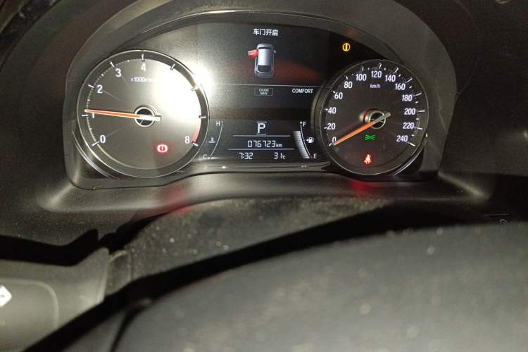Used Honda Avancier 2020 370TURBO Two-Wheel Drive Luxury Edition Odometer Close Up