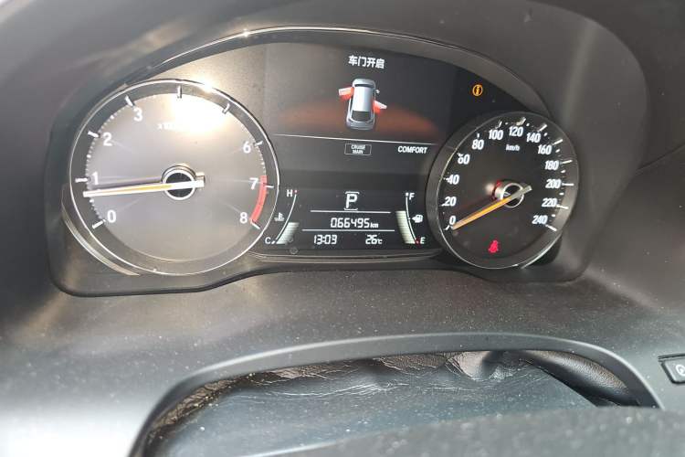 Used Honda Avancier 2020 370TURBO Four-Wheel Drive Premium Edition Odometer Close Up