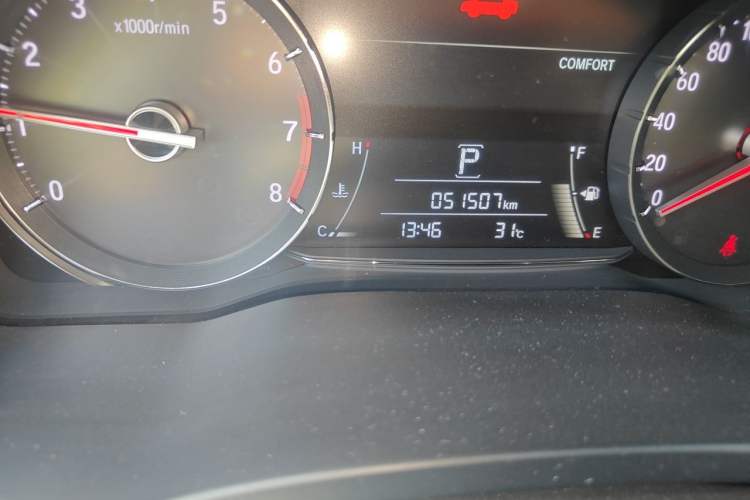 Used Honda Avancier 2020 240TURBO Two-Wheel Drive Comfort Edition Odometer Close Up