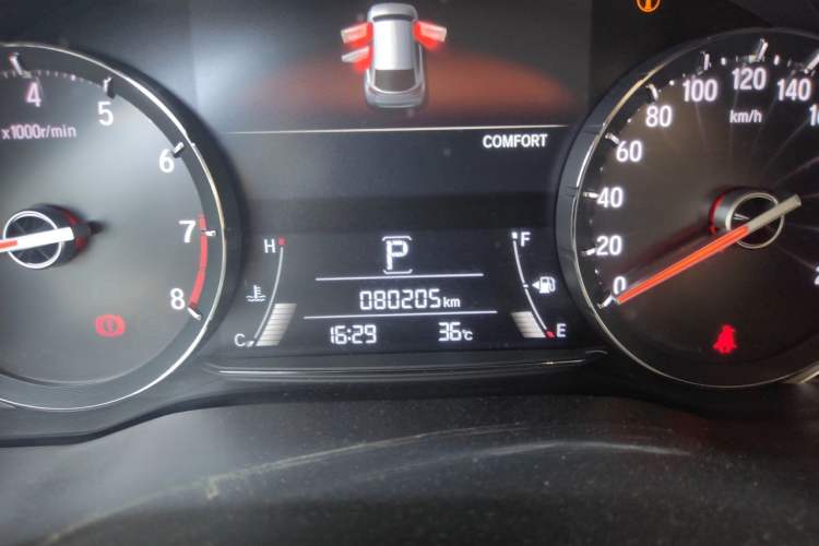 Used Honda Avancier 2020 370TURBO Two-Wheel Drive Luxury Edition Odometer Close Up