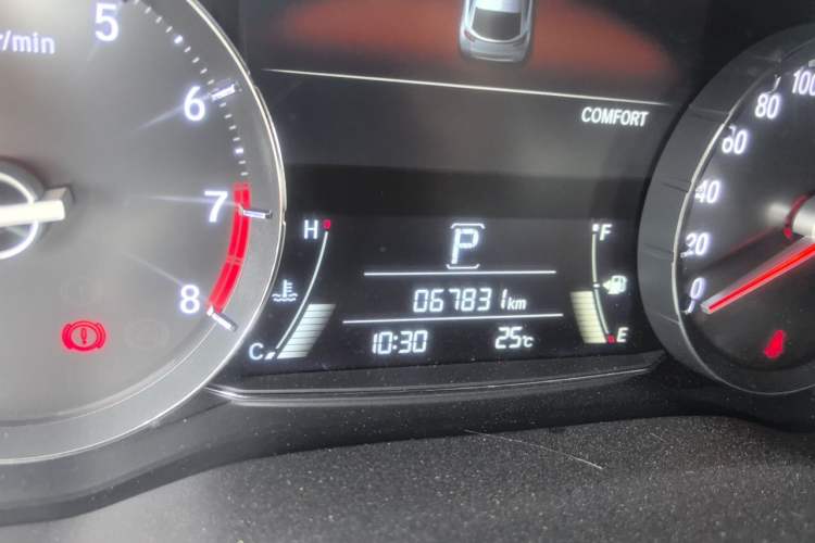 Used Honda Avancier 2020 370TURBO Four-Wheel Drive Premium Edition Odometer Close Up