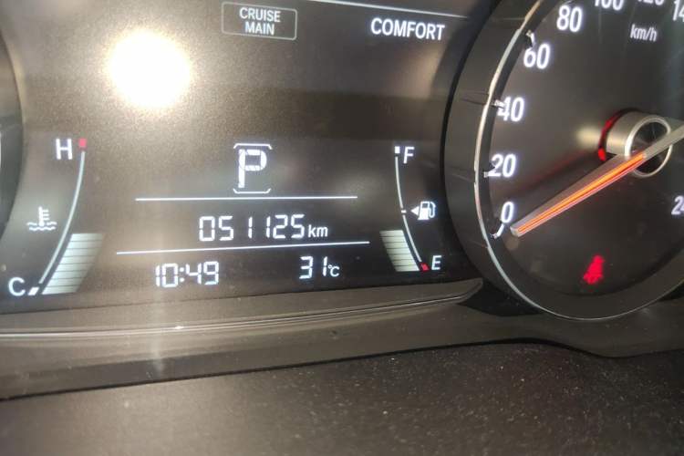 Used Honda Avancier 2020 240TURBO Two-Wheel Drive Elite Edition Odometer Close Up