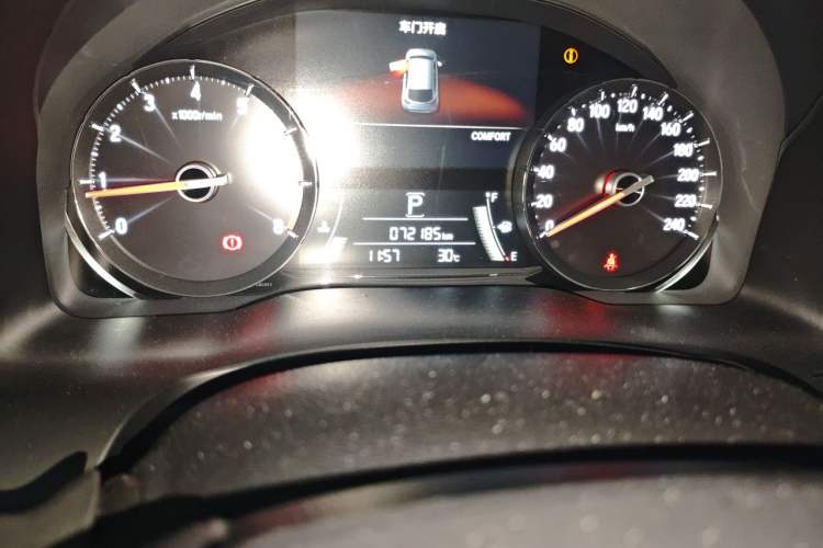 Used Honda Avancier 2020 240TURBO Two-Wheel Drive Comfort Edition Odometer Close Up