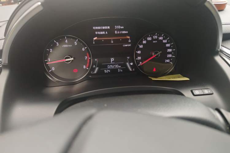 Used Honda Avancier 2020 240TURBO Two-Wheel Drive Comfort Edition Odometer Close Up